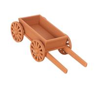CAZSTYK Piccolo carrello in plastica stampato 3D per giochi di bambini e fattoria, decorazioni per feste con una lunghezza di 12 cm, miniature per la scena