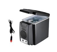 CAZSTYK Piccolo refrigeratore e scaldino per auto, 6 l, struttura in ABS, ideale per veicoli e avventure all'aria aperta, congelatore compatto per veicoli