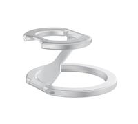 CAZSTYK Porta Cellulare Magnetico con Base Antiscivolo, Silver | Design pieghevole con capacità rotazione, doppi sicurezza e base antiscivolo per l ' uso da