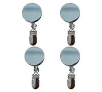 CAZSTYK Portasciugamani Rotondo con Clip, Supporto Adesivo, Silver