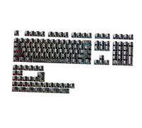 CAZSTYK Professionale 140Keys Carbon Looked Texture 2.0 Keycaps per una digitazione liscia e confortevole Tastiera Meccanica Keycaps Set