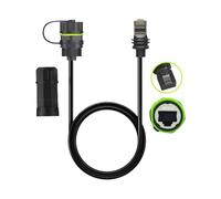 CAZSTYK Prolunga per Acqua da Esterno Gen3 a RJ45, Adattatore per Montaggio a Pannello Gigabit Ethernet Industriale con Cavo prolunga Connettore per Cavo Rete Esterno