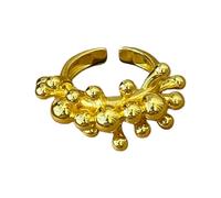 CAZSTYK regolabili a tema con perline metallo Eleganti a placcati in argento/oro per donne Ragazza Gioielli contemporanei Cerchio moderno