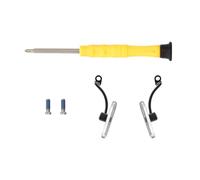 CAZSTYK Ricambio per naselli per Occhiali per Qwen S1 | Cuscinetti per ponte in silicone trasparente con hardware montaggio, 1 paio con 2 viti e cacciavite