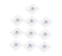 CAZSTYK Robusto gancio in metallo e da parete, non sono necessari attrezzi, strumento sicuro per appendere danni, facile adesivo, 10 pezzi per cornici per foto, gancio facile da appendere