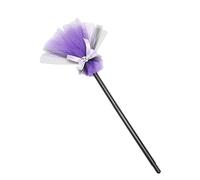CAZSTYK Scopa della Strega Halloween, Scopa in plastica, Purple | Manico scopa retrattile per oggetti scena cosplay Halloween