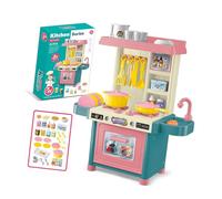 CAZSTYK Set da Gioco educativo per la Simulazione Cucina per la, Blue | Set da gioco educativo da cucina con facile assemblaggio per bambini che imparano la creatività e gioco ruolo