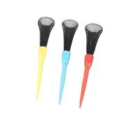 CAZSTYK Set di 3 tee da golf resistenti agli urti con altezza regolabile con testa morbida a rete antiscivolo e design stabile per unità da golf per campi guida