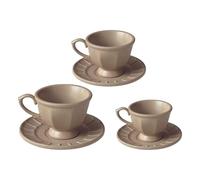 CAZSTYK Set di tazze da caffè in lega di accessori inglesi in miniatura per feste di tè e decorazioni per case delle bambole 3 pezzi accessori per tazze da caffè francesi per case delle bambole