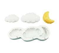 CAZSTYK Stampi in silicone con motivo pizzo per torte e pasticcini, forme a cuore stellato Conservazione compatta Stampi per dolci in silicone a cuore stellato