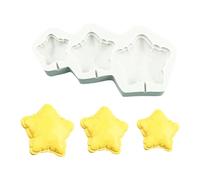 CAZSTYK Stampi in silicone con motivo pizzo per torte e pasticcini, forme a cuore stellato Conservazione compatta Stampi per dolci in silicone a cuore stellato