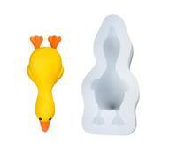CAZSTYK Stampi per torta mousse a forma anatre in silicone, facili, D | Resistenza alla temperatura per uso estremo dal freddo caldo, facile sformatura, lavabile in lavastoviglie,