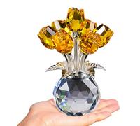 CAZSTYK Statuetta con Base, Bouquet, Yellow
