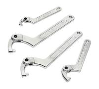 CAZSTYK Strumento per contatore dell'acqua con estremità quadrata/rotonda Chiave a gancio regolabile in metallo resistente ideale per la manutenzione dei tubi Strumenti automatici Forniture Strumento