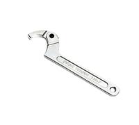 CAZSTYK Strumento per contatore dell'acqua con estremità quadrata/rotonda Chiave a gancio regolabile in metallo resistente ideale per la manutenzione dei tubi Strumenti automatici Forniture Strumento