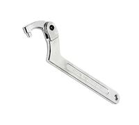 CAZSTYK Strumento per contatore dell'acqua con estremità quadrata/rotonda Chiave a gancio regolabile in metallo resistente ideale per la manutenzione dei tubi Strumenti automatici Forniture Strumento