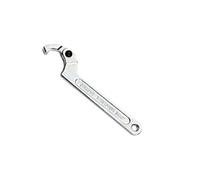 CAZSTYK Strumento per contatore dell'acqua con estremità quadrata/rotonda Chiave a gancio regolabile in metallo resistente ideale per la manutenzione dei tubi Strumenti automatici Forniture Strumento