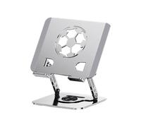 CAZSTYK Supporto per tablet Staffa regolabile da scrivania Pieghevole Rotabile a 360 gradi Desktop per telefono Pieghevole Raffreddamento in metallo