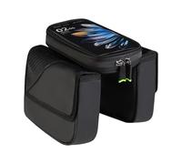 CAZSTYK Supporto staccabile per smartphone da ciclismo, con porta audio e clip di sicurezza per la custodia del telefono della bici dei percorsi accidentati