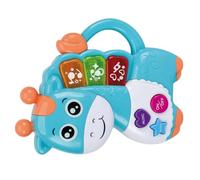 CAZSTYK Tastiera per Pianoforte interattiva per Bambini con, Blue | Forma cartone animato, apprendimento della prima infanzia, luminosi, funzione educativa per lo sviluppo