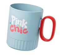 CAZSTYK Tazza da bagno larga 8,5 cm in polipropilene resistente, finitura interna liscia, toni gioiosi, adatta a vari ambienti, tazza colorata per spazzolino da denti