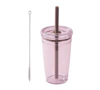 CAZSTYK Tazza liscia Plan Achromat con cannuccia Toss Top per frappè liquidi Tazza da viaggio trasportabile