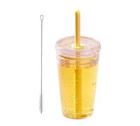 CAZSTYK Tazza liscia Plan Achromat con cannuccia Toss Top per frappè liquidi Tazza da viaggio trasportabile