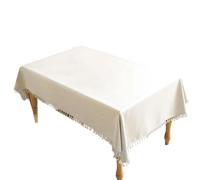 CAZSTYK Tovaglia moderna per sala da pranzo, misto cotone e lino, a prova di fuoriuscite, adatta alla maggior parte dei tavoli, rettangolare