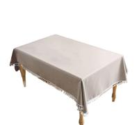 CAZSTYK Tovaglia moderna per sala da pranzo, misto cotone e lino, a prova di fuoriuscite, adatta alla maggior parte dei tavoli, rettangolare