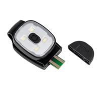 CAZSTYK USB Ricaricabile Notte Running Luci Torce Torcia Portatile Jogging LED Clip su Piccolo Faro Esterno Notte Corsa Petto Portatile