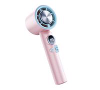 CAZSTYK Ventilatore Tascabile Ricaricabile con Batteria da 3000, B | Ricaricabile a doppia modalità Ice Cool, schermo digitale, ricarica rapida tipo C per lavoro a casa e viaggi