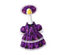 CAZSTYK Vestito da decorazione stagionale per oca da ingresso, Purple | Set cappelli per Halloween per esposizione da 23 pollici, accento per cortile
