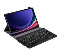Cazy Custodia per tablet con tastiera adatta per Samsung Galaxy Tab S10 FE/Tab S9 FE/Tab S9 - QWERTZ Bluetooth Tastiera - Nero