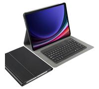 Cazy Custodia per tablet con tastiera adatta per Samsung Galaxy Tab S10 Plus/Tab S9 FE Plus/Tab S9 Plus - QWERTZ Bluetooth Tastiera - Nero