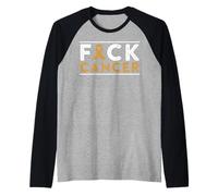 Cazzo Cancer Tshirt - Fu Cancro t Shirt Cancro consapevolezza Maglia con Maniche Raglan