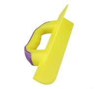 Cazzuola angolare da parete per finitura cartongesso, strumento angolare interno ed esterno in plastica per lavori di cemento, design giallo e viola, 30 x 5,5 cm (angolo esterno)