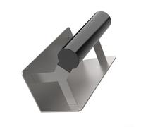 Cazzuola angolare in acciaio inox per uso esterno e interno, impugnatura ergonomica, comoda maneggevolezza per cemento e intonaco (angolo interno)