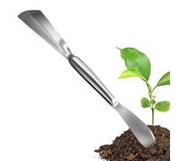 Cazzuola da giardino per la cura delle piante, strumento per scavo a mano a doppia testa, pala per la pulizia del giardino, per paesaggistica, giardinaggio, piantagione, taglio dei bordi, raschiatura