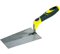 Cazzuola da muratore, punta quadrata, 140 mm, impugnatura in gomma