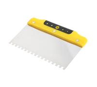 Cazzuola dentata per cartongesso, spatola dentata per intonaco, 200 mm, giallo nero