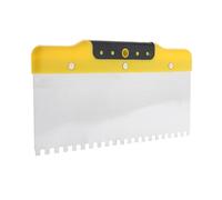 Cazzuola dentata per cartongesso, spatola dentata per intonaco, 250 mm, giallo nero