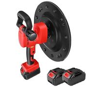 Cazzuola Elettrica per Calcestruzzo, Cazzuola per Malta Cementizia a 6 Velocità, Lucidatrice per Lisciare Pareti Portatile da 1680 W, Lucidatrice per Intonaco da Parete 0-200rp ,twobatteryversion