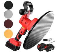 Cazzuola elettrica per cemento, levigatrice e lucidatrice per pareti senza fili, per cemento, malta e intonaco, con 2 batterie