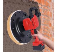 Cazzuola Elettrica per Levigare le Pareti, Lucidatrice, 0-200 Giri/Min, Frattazza Elettrica per Malta Cementizia e Intonaco, Cazzuola per Malta Cementizia a 6 Velocità Regolabile,Onebatteryversion
