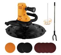 Cazzuola elettrica per malta in gesso con asta di agitazione e asta di prolunga, potenza 2880 W per miscelazione cemento e levigatura a parete, velocità regolabile 280-2800 giri/min con luce LED e