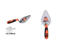 CAZZUOLA IN ACCIAIO 150MM 6" MANICO ANTISCIVOLO SPATOLA PESCA PER MURATORE 90491