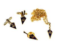 Cazzuola Lapel Pin Gemelli Collana Massonic Combo Pack