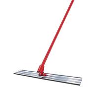 Cazzuola per calcestruzzo - Strumento di livellamento push-pull con manico regolabile, massetto in lega di alluminio e magnesio per finitura di pavimenti e strade