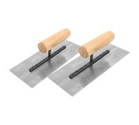 Cazzuola per cartongesso da 2 pezzi con manico in legno, lunga 200 mm, per