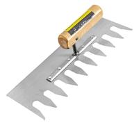 Cazzuola per cemento, Maniglia ergonomica e confortevole in acciaio inossidabile di grado professionale for riempire gli spazi vuoti degli edifici con cemento o mastice(E)